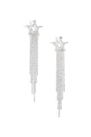Boucles D'Oreilles Pendantes En Cuivre Étoile Élégant Noël Série Luxueuse Bijoux Pour Femmes h5 Image5
