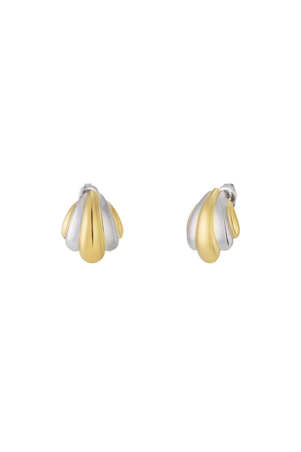 Boucles D'Oreilles Fusion Argent Doré