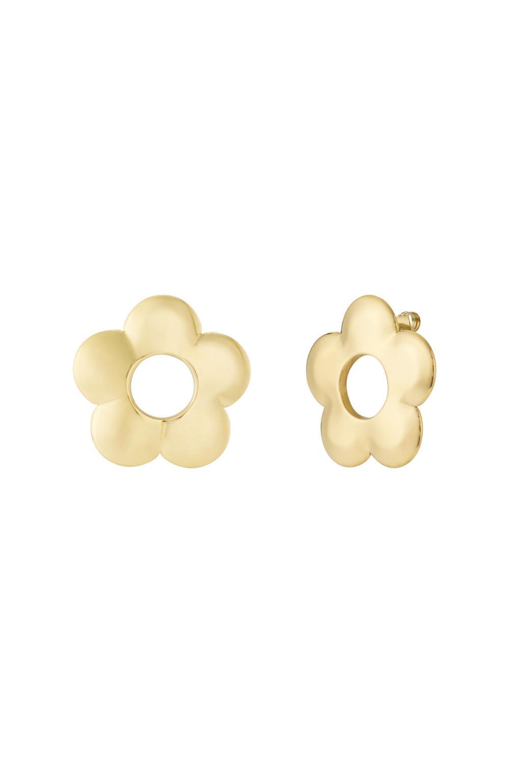 Boucles D'Oreilles À Grandes Fleurs