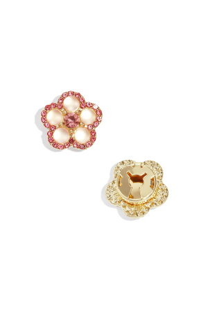 Boutons De Manchette En Alliage, Motif Floral, Collection Décontractée Et Simple Pour Femme h5 Image3