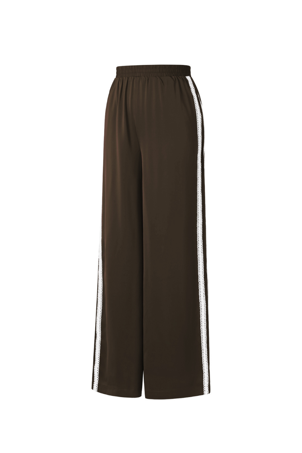 Tissu En Fibre De Polyester Femmes Pantalon Droit Sportif Contraste De Couleurs h5Image2