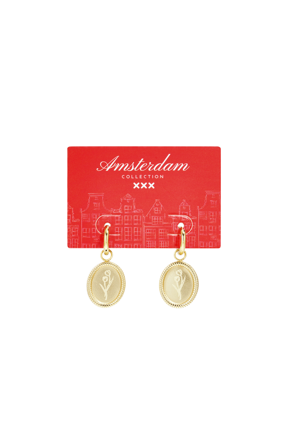 Boucles D'Oreilles En Acier Inoxydable En Forme De Tulipe Image8