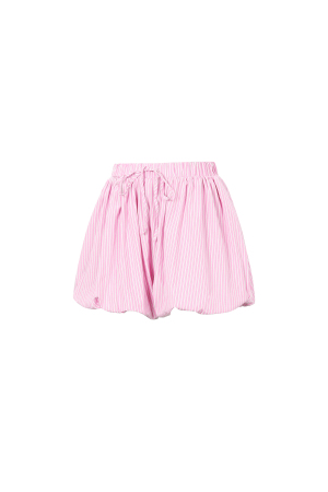 Woven Cotton Shorts Femme Casual Stripes h5 Image2