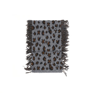 Écharpe D'Hiver En Laine À Pompons Imprimé Léopard Pour Femme, 1 Pièce h5 Image3