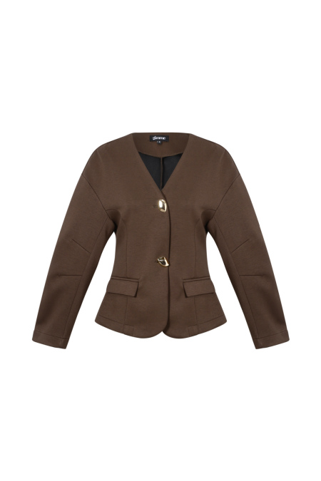 Tissu Polyester Fibre Ensemble de Costume Femme Élégant Couleur Unie Automne/Hiver 2
