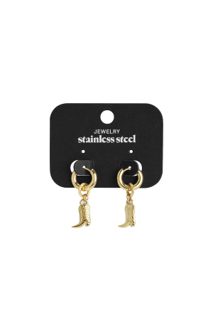 Boucles D'Oreilles Bottes De Cowboy Hee Haw h5 Image4