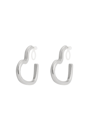 Boucle D'Oreille À Clip En Forme De Cœur h5 Image3