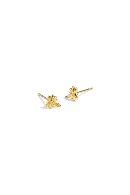 boucles d'oreilles à clous en forme de palmier
