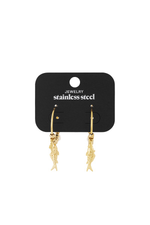 Boucles D'Oreilles Pendantes En Forme De Poisson h5 