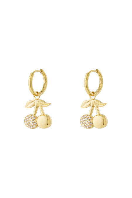 Boucles d'oreilles à paillettes cerises