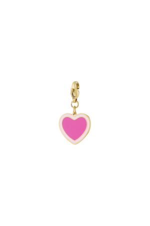Bijoux En Acier Inoxydable, Breloques En Forme De Cœur, Style Décontracté, Simple Et Quotidien, Pour Femmes h5 