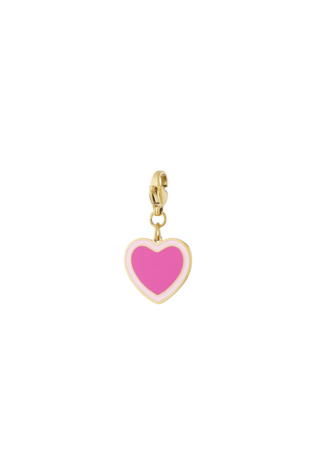 Bijoux en acier inoxydable, breloques en forme de cœur, style décontracté, simple et quotidien, pour femmes 2