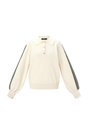 Pull Tricoté À Rayures h5 