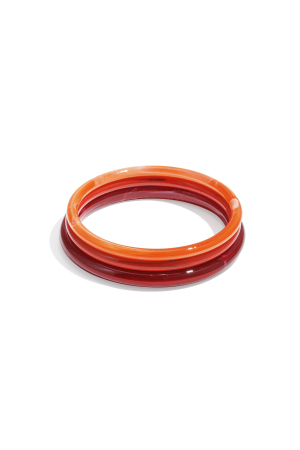 Bracelets En Acrylique De Couleur Unie, Style Décontracté Et Simple, Pour Femme h5 