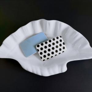 Pinces À Cheveux Rectangulaires Minimalistes À Pois En Acétate Pour Femmes h5 Image3