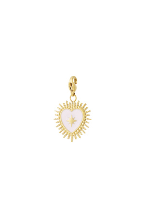Bijoux En Acier Inoxydable, Breloques En Forme De Cœur, Style Décontracté, Simple Et Quotidien, Pour Femmes h5