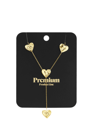 Collier En Forme De Y Orné De Cœurs Ondulés h5 Image5
