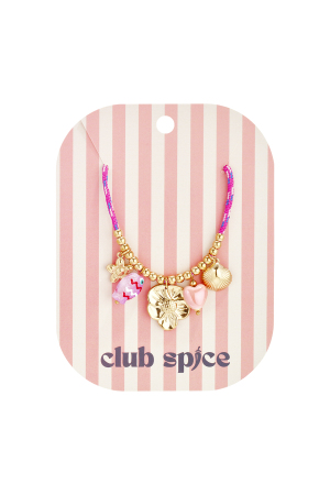 Collier En Cordon Coloré Avec Pendentifs Variés Et Pendentif Poisson h5 Image3