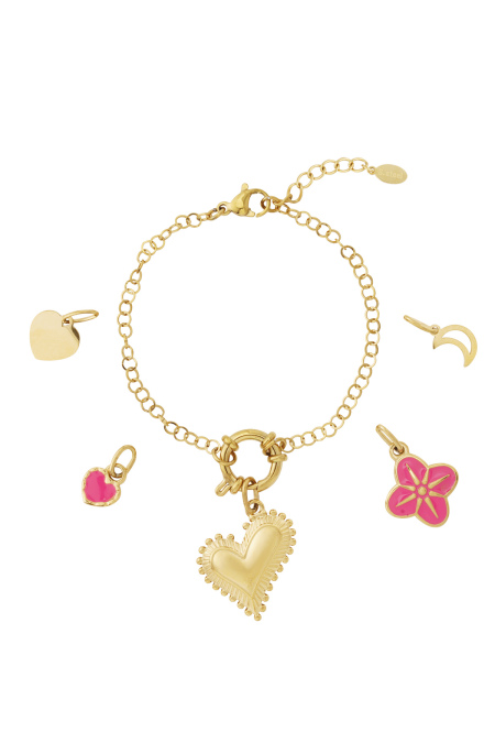 Bracelet DIY en forme de gros cœur