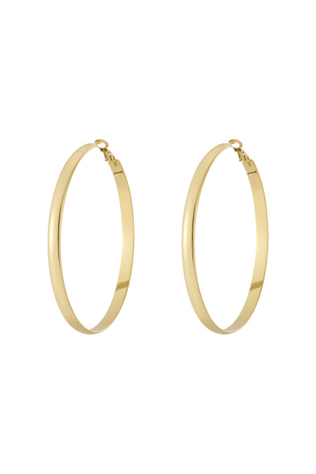 Boucles d'oreilles créoles basiques épaisses