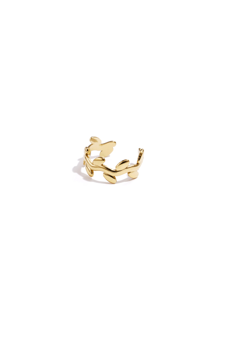 Cache-oreilles en forme de laurier Acier inoxydable