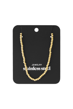 Collier De Perles Solides - 4 Mm h5 Image4