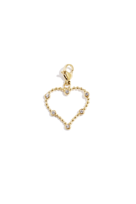 Bijoux pour femmes - Breloques en forme de cœur - Collection décontractée et simple pour tous les jours