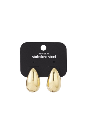 Boucles D'oreilles Goutte Vintage - Dorées h5 Image5
