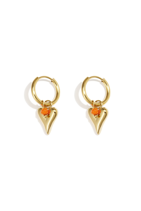 boucles d'oreilles coeur vif