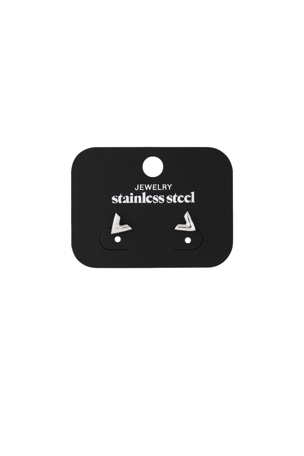 Boucles D'oreilles Think V Acier Inoxydable h5Image3
