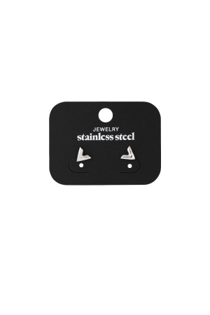 Boucles D'oreilles Think V Acier Inoxydable h5 Image3