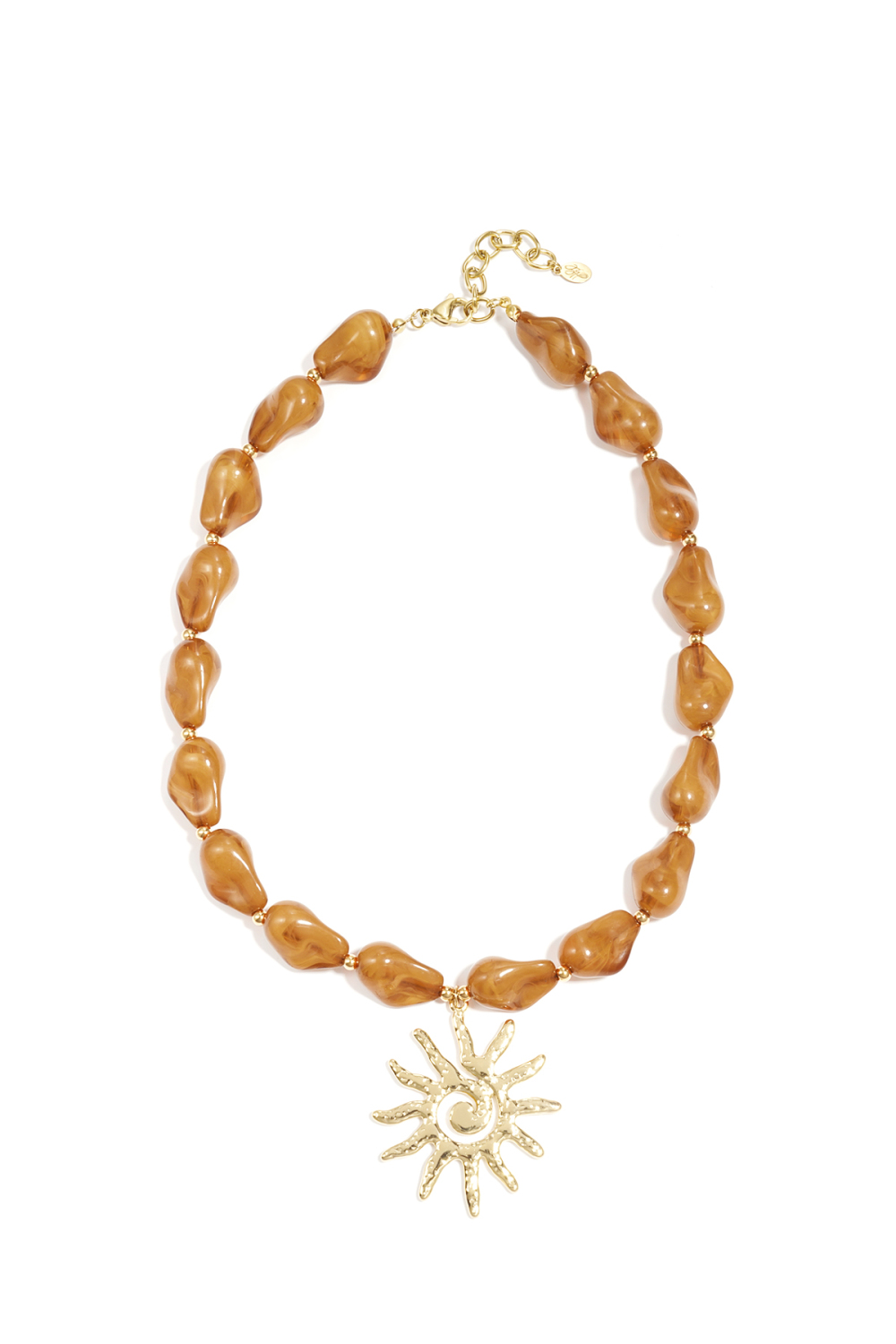 Collier De Perles Avec Pendentif Soleil Image3