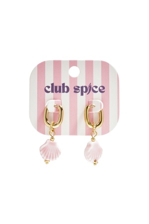 Boucles D'Oreilles Squovales Avec Coquillage Pendant h5 Image3