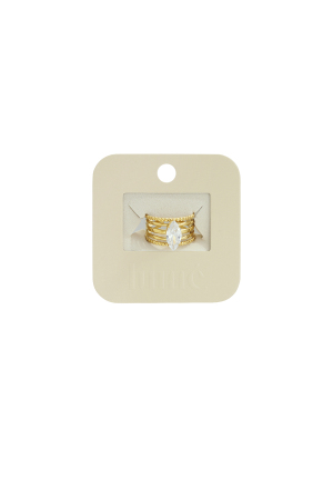 Bagues En Acier Inoxydable Avec Pierres Précieuses, Lignes Décontractées, Simples Et Quotidiennes, Bijoux Pour Femmes h5 Image4