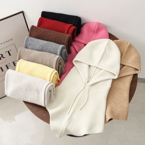 Écharpe D'Hiver Polyvalente En Polyester À Rayures Pour Femme, 1 Pièce h5 Image6