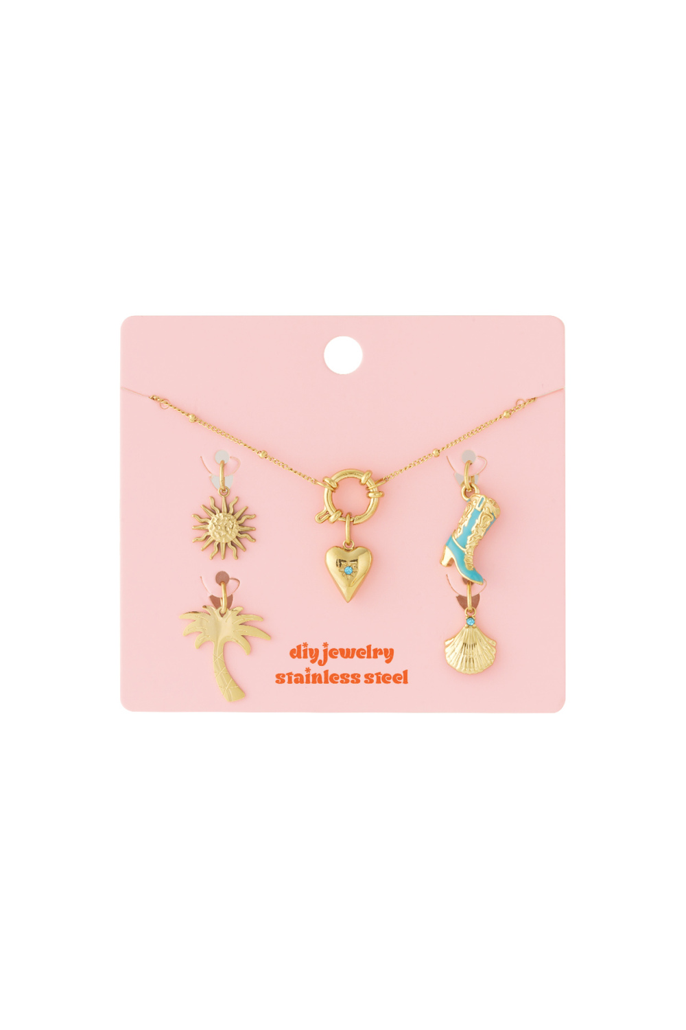 Collier Diy En Forme De Cœur Avec Une Botte Image3