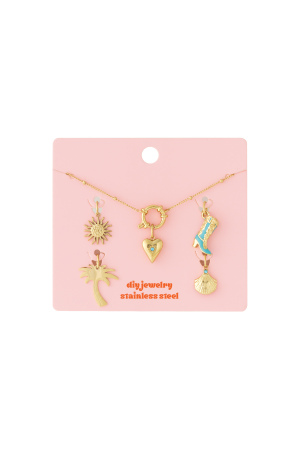 Collier Diy En Forme De Cœur Avec Une Botte h5 Image3