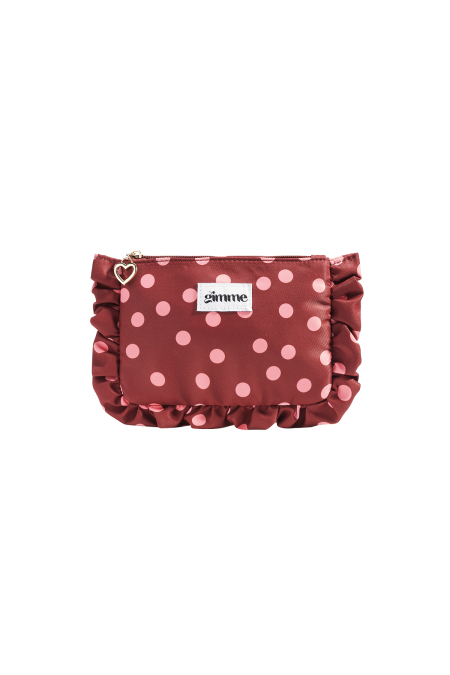 Trousses de maquillage à pois en polyester, accessoires quotidiens décontractés