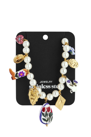 Colliers De Perles En Plastique, Style Cœur, Style Décontracté, Style Ethnique, Bijoux Pour Femmes h5 Image5