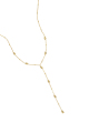 Couleur or/Collier de perles en forme de larme