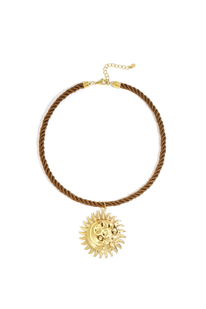Colliers Pendentifs En Polyester Soleil Casual Daily Simple Series Bijoux Pour Femmes h5 