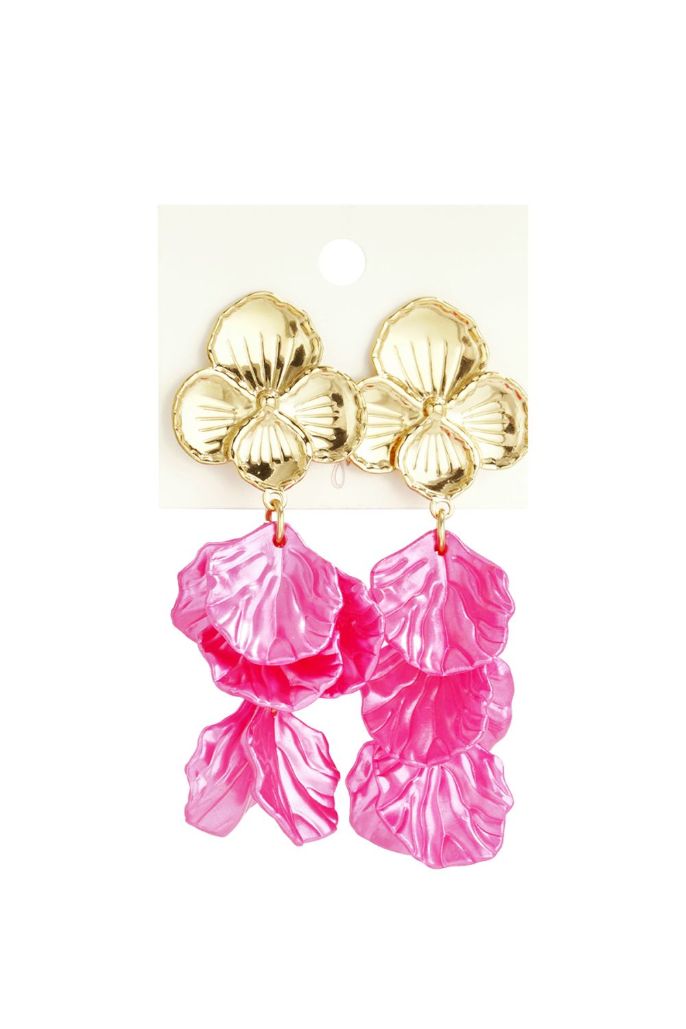 Boucles D'Oreilles En Forme De Fleur Avec Nacre Image6