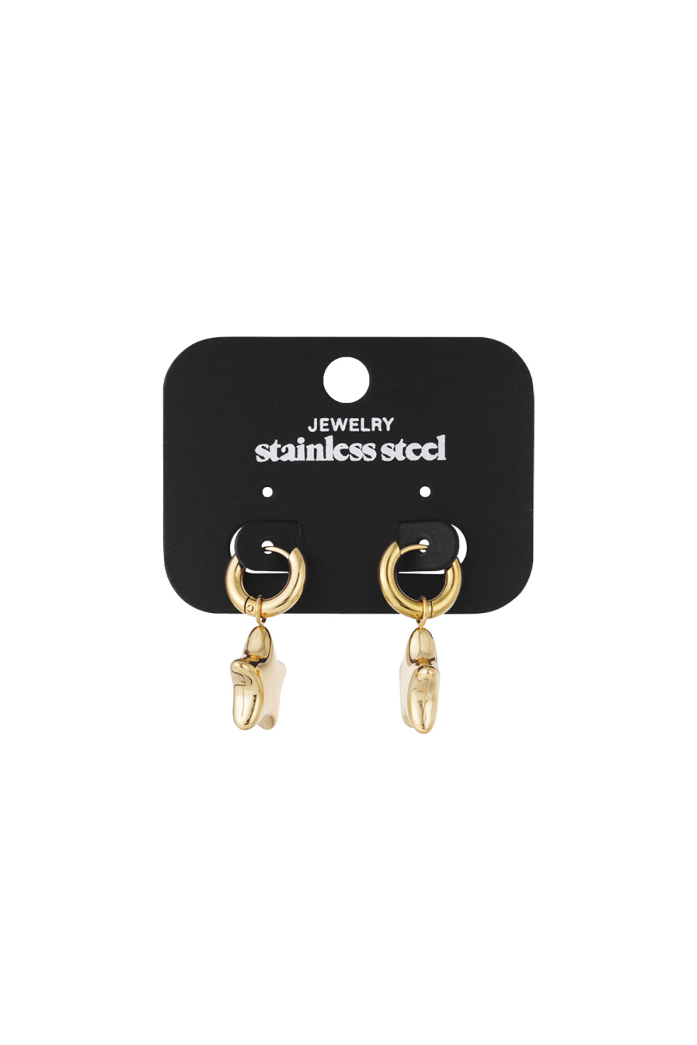 Boucles D'Oreilles Pendantes En Acier Inoxydable, Série Star Daily Daily Simple, Bijoux Pour Femmes Image4