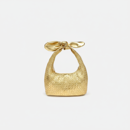 Sac à main pour femme en PU avec nœud papillon, série simple, 1 pièce