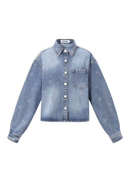 Veste en jean à strass 2