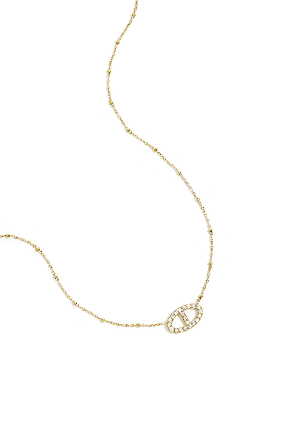 Collier Avec Pendentif Ovale Orné