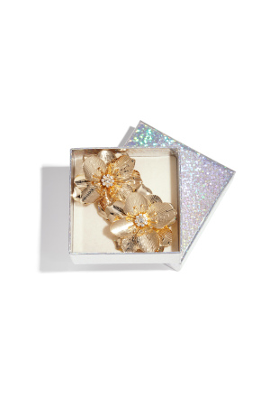 Boucles D'Oreilles Grandes Fleurs De Luxe h5 Image2