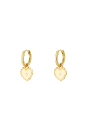 Boucles D'Oreilles Mini Coeur À Pois h5