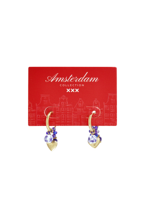 Boucles D'Oreilles Pendantes En Acier Inoxydable, Série Heart Daily Daily Simple, Bijoux Pour Femmes h5 Image5