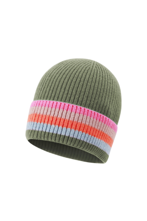 Chapeau À Rayures Multicolores h5 